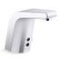 Sculpted Touchless Lav Faucet with Insight Sensor Technology & Temperature Mixer, DC Powered, Less Drain, 0.35 GPM, K-13460-SATA-CP