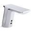 Geometric Touchless Lav Faucet with Temperature Mixer, DC Powered, 0.5 GPM, K-13466-CP