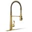 Simplice Semi-Professional 1-Handle Pull Out Kitchen Faucet with Spray (Moderne Brass), K-22033-2MB
