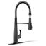 Simplice Semi-Professional 1-Handle Pull Out Kitchen Faucet with Spray (Matte Black), K-22033-BL