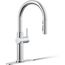Crue 1-Handle Pull Down Kitchen Faucet (Polished Chrome), K-22972-CP
