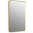 Essential 22" x 34" Rectangular Framed Mirror, Brushed Gold, K-26052-BGL
