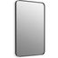 Essential 22" x 34" Rectangular Framed Mirror, Matte Black, K-26052-BLL