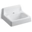Hudson 20" x 18" 1-Hole Wall-Mount/Concealed Arm Bathroom Sink (White), K-2812-0