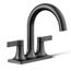 Venza Two Handle Centerset Lav Faucet (Matte Black), K-28124-4-BL