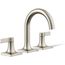 Venza Two Handle Widespread Lav Faucet, 1.2 GPM (Brushed Nickel), K-28125-4-BN