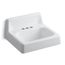 Hudson 19" Wall-Mount Bathroom Sink for 4" Centerset Faucets (White), K-2861-0