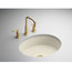 Verticyl Oval Undercounter Lavatory Sink - Almond