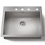 Vault 24" Undermount Single Bowl Kitchen Sink, ADA Compliant, K-3894-NA