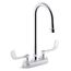 Triton Bowe 4" Centerset Bathroom Sink Faucet with Wristblade Handles and Gooseneck Spout, Aerated Flow, 0.5 GPM, K-400T70-5ANA-CP