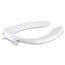 Lustra Elongated Toilet Seat with Check Hinge (White), K-4670-C-0
