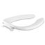 Lustra Commercial Elongated Toilet Seat with Antimicrobial Agent and Check Hinge (White), K-4670-CA-0