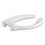 Stronghold Elongated Toilet Seat with Integrated Handle and Check Hinge (White), K-4731-C-0