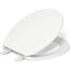 Brevia Quick-Release Round Toilet Seat (White), K-4775-0