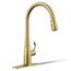 Simplice 1-Handle Pull Down Swing Spout Kitchen Faucet (Moderne Brass), K-596-2MB