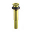 Decorative Snowflake Grid Drain without Overflow (French Gold), K-7108-AF