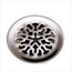 Decorative Snowflake Grid Drain without Overflow (Polished Chrome), K-7108-CP