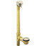 Vintage Through the Floor Installation Pop-Up Drain with Overflow (Brushed Nickel)