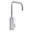 Gooseneck Touchless Lav Faucet with Temperature Mixer, 24" Flexible Hose, Sculpted Lever Handles, & Drain, AC Powered, 0.5 GPM, K-7519-CP