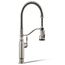 Tournant Semi-Professional 1-Handle Pull Out Kitchen Faucet with Spray (Stainless Steel), K-77515-VS