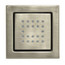 WaterTile Square 22-Nozzle Bodyspray - Brushed Nickel