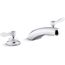 Triton Bowe 8" Centerset Widespread Bathroom Sink Faucet with Lever Handles, Aerated Flow, 0.5 GPM, K-800T20-4ANA-CP