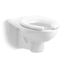 Kingston 1.28/1.6 gpf Top Spud Wall-Mount Toilet (White)