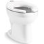 Wellcomme Ultra Floor-Mount Top Spud Flushometer Bowl with Lugs (White)