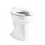 Highcliff Ultra Floor-Mount Top Spud Flushometer Bowl with Lugs (White), K-96057-L-0