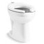 Highcliff Ultra Floor-Mount Top Spud Antimicrobial Flushometer Bowl with Lugs (White), K-96057-SSL-0