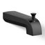Pitch Wall Mount Tub Spout with Diverter (Matte Black), K-97089-BL