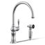 Artifacts 1-Handle Swing Spout Kitchen Faucet with Spray (Polished Chrome), K-99262-CP
