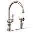 Artifacts 1-Handle Swing Spout Kitchen Faucet with Spray (Stainless Steel), K-99262-VS