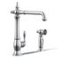 Artifacts Victorian 1-Handle Kitchen Faucet with Spray (Polished Chrome), K-99265-CP