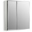 25" W x 26" H Aluminum Two-Door Medicine Cabinet with Mirrored Doors, K-CB-CLC2526FS