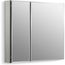30" W x 26" H Aluminum Two-Door Medicine Cabinet with Mirrored Doors, K-CB-CLC3026FS