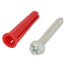 #12 Red Conical Anchor Kit w/ Hex Head Combo Drive Screws