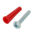 #12 Red Conical Anchor Kit w/ Pan Head Combo Drive Screws