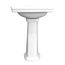 LPT532.4N#01 Promenade 24" x 19-1/4" Rectangular Pedestal Bathroom Sink for 4" Center Faucets (Cotton White)