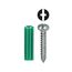 #10 Green Ribbed Tubular Anchor w/ Pan Head Combo Drive Screws (201 pieces)