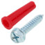 #10 Red Conical Anchor Kit w/ Hex Head Combo Drive Screws