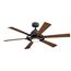 Iras LED 52" Ceiling Fan (Weathered Zinc)