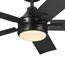 52" Tide Ceiling Fan (Satin Black)