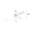 Vassar LED 52" Fan (White)