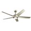 Kapono 52" LED Ceiling Fan w/ Frosted White Polycarbonate Lens (Brushed Nickel)