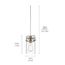 Brinley 7.75" 1 Light Mini Pendant w/ Clear Glass (Brushed Nickel)
