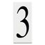 Address Light Number 3 Panel (White)