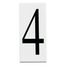 Address Light Number 4 Panel (White)