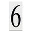 Address Light Number 6 Panel (White)