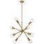 Armstrong 26" 8 Light Chandelier (Natural Brass)